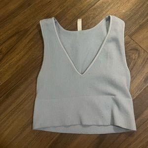 Cute baby blue crop top great for summer